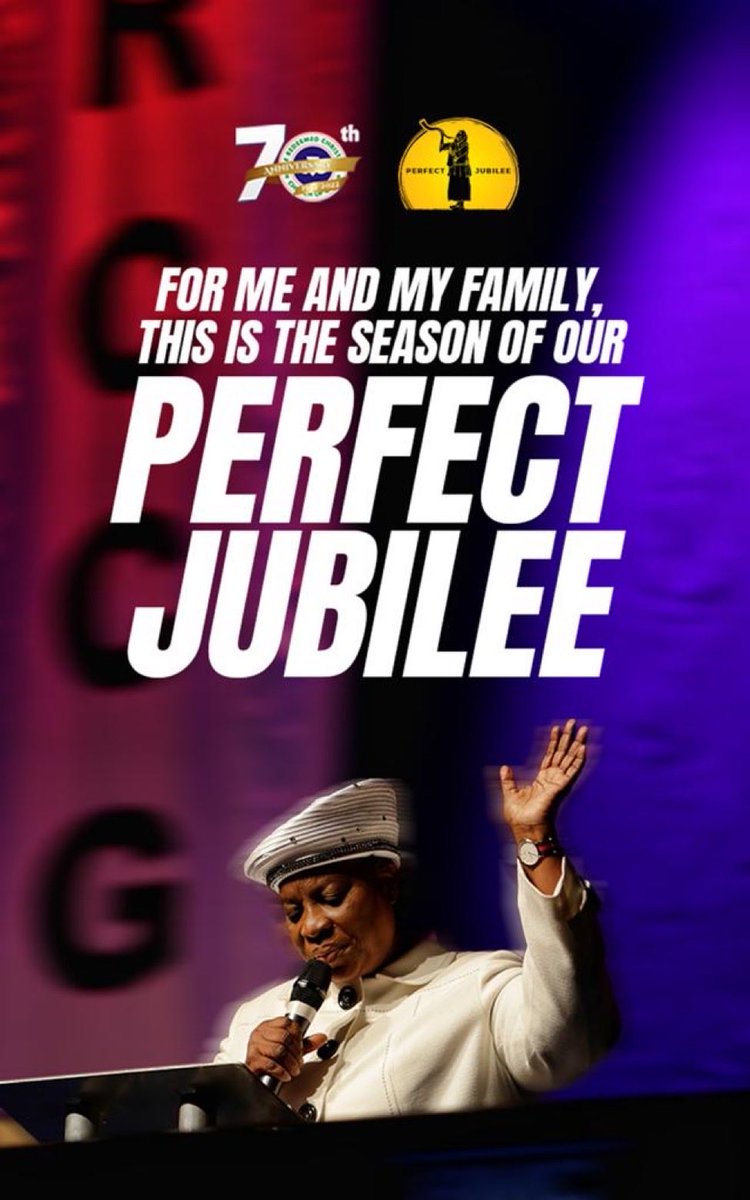 #PerfectJubilee will be a platinum jubilee convention of our ⁦<a href="/rccghq/">RCCG</a>⁩
that will usher in Restoration and New Beginning for us, our church, country and people. So much excitement! #ExtravagantPraise #ExtravagantWorship🤩✍🏾