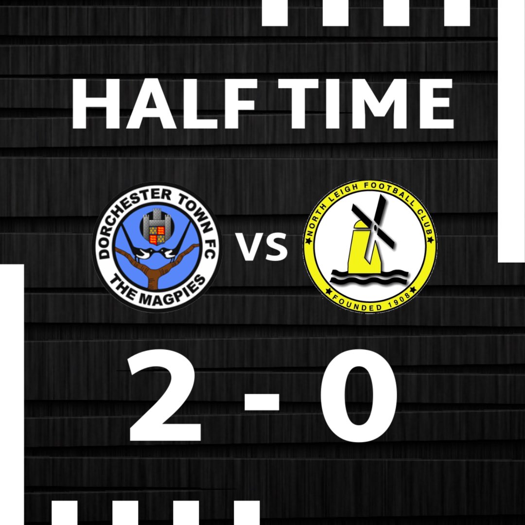 DorchTownFC's tweet photo. ⏱️ | 𝗛𝗔𝗟𝗙 𝗧𝗜𝗠𝗘

The Magpies 2-0 North Leigh

#WeAreDorch ⚫️⚪️ https://t.co/xDV6gPTmKy