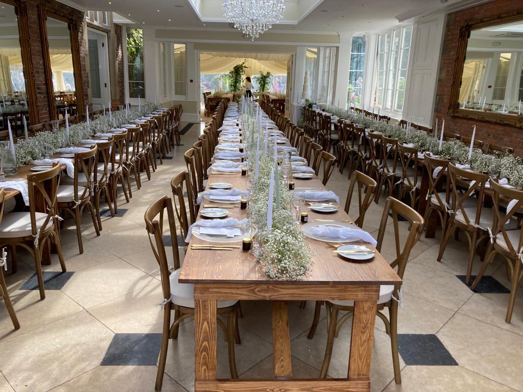 HCelebrationH's tweet photo. Perfect partnerships @CGCEventMarquee @goldsborohall @HCelebrationH #wedding #tablehire #chairhire https://t.co/IaAL5YFX7W