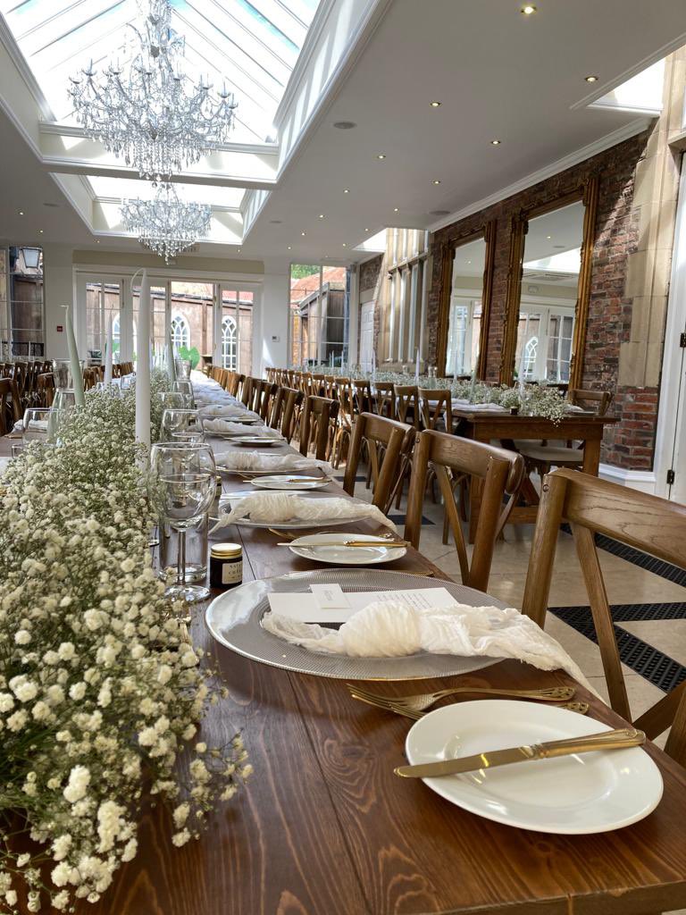 HCelebrationH's tweet photo. Perfect partnerships @CGCEventMarquee @goldsborohall @HCelebrationH #wedding #tablehire #chairhire https://t.co/IaAL5YFX7W