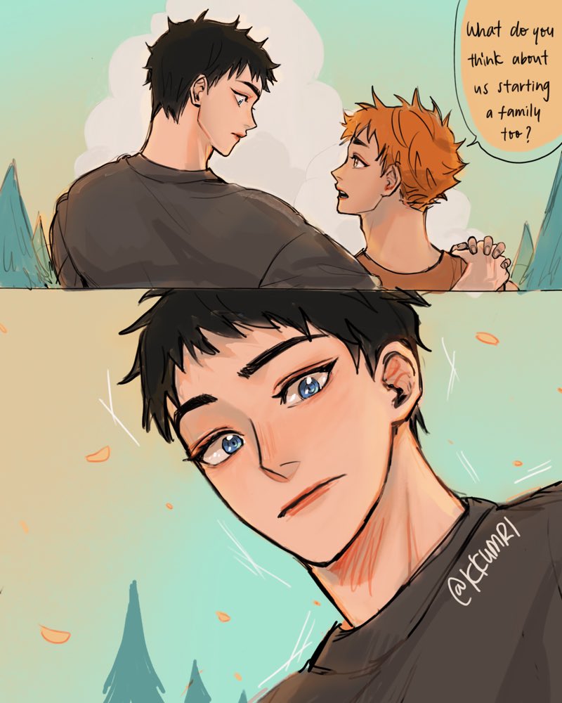 nao's birth pt 5: he'd love that 
#kagehina #haikyuu 