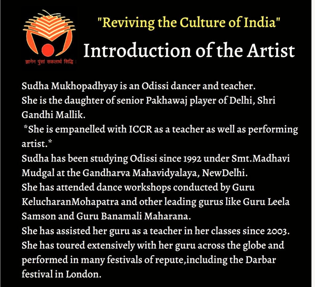 Rupeshguru1's tweet photo. Thank you team @spicmacay 
and Sudha Mukhopadhyay mam
for such a beautiful odissi dance  performance.
In this era of science students were not aware about the rich culture of India ,It is somewhere fading.
Hats off to you  👏👏
#Mygyanodaya #Indianculture
@minculturemp
@MP_MyGov https://t.co/4Jua4A5BTc