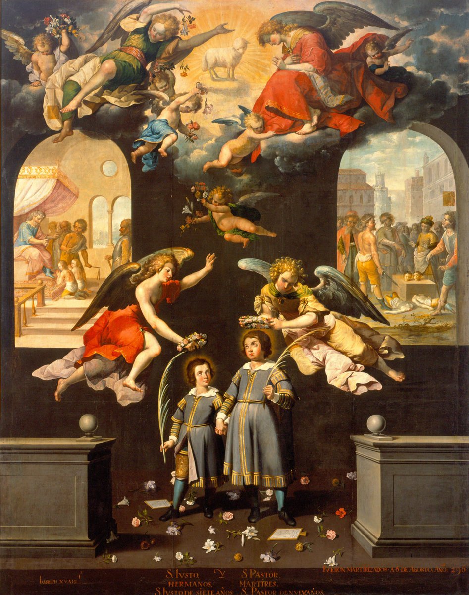 Conmemoramos hoy el martirio de Justo y Pastor. Un día, se presentaron ante Daciano y se confesaron discípulos de Jesucristo; el procónsul los mandó degollar allá por el año 304 en nuestra ciudad de Alcalá. Feliz día a toda la Diócesis y a la ciudad Complutense.