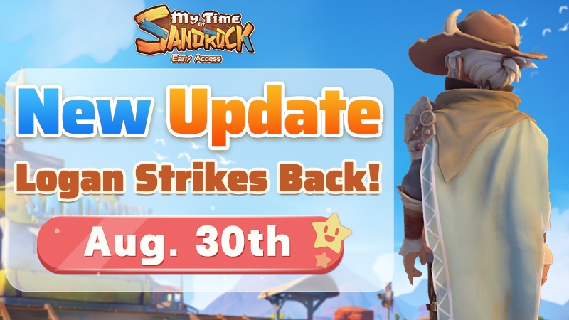 MTaSandrock's tweet photo. The upcoming #mytimeatsandrock major update 'Logan Strikes Back!' is set to release to all builders on August 30th. 🤩Are you looking forward to it?⁉️

Learn more from the Steam news! 👉️https://t.co/OyjZEDpggy https://t.co/5GpFhA0nKr