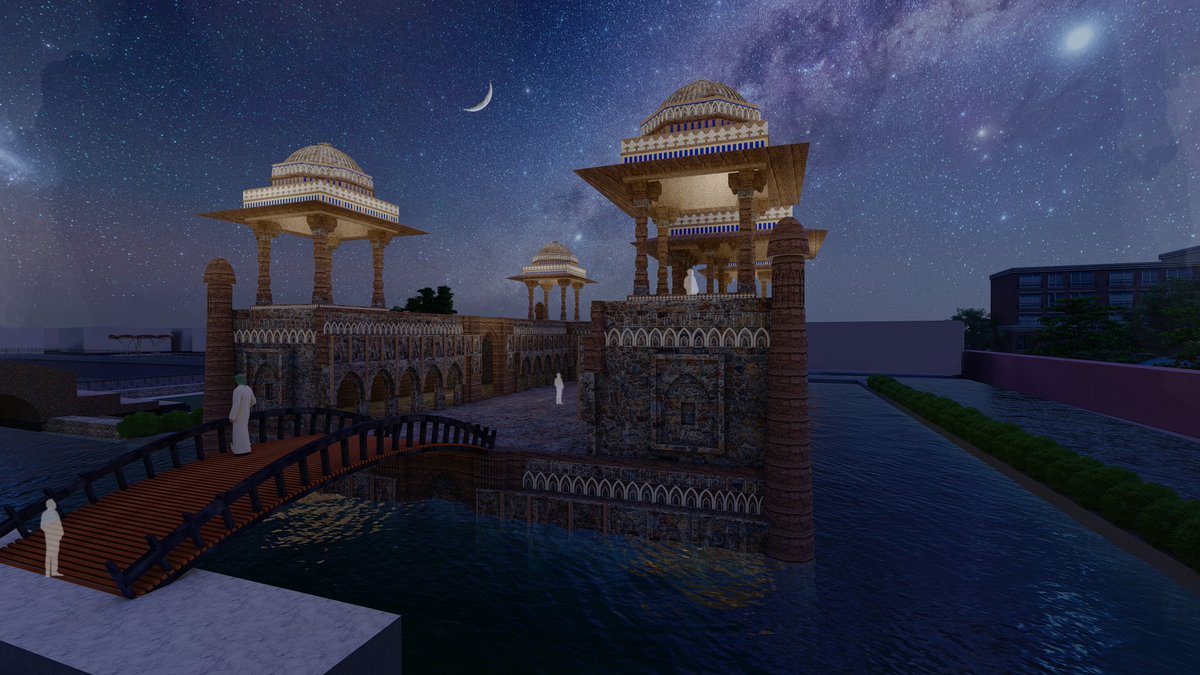bhumika3453's tweet photo. #Jaldaroharsanrakshaninternship at @AICTE_INDIA for #AzadiKaAmritMahotsav. 
3D Visualization for proposal and intervention at #ShamsiTalab Mehrauli, Delhi reviving it's heritage significance 
#MissionAmritSarovar 
#IGDTUW 
@PMOIndia 
#rahtrapatibhawan https://t.co/nn3PvtDhGx