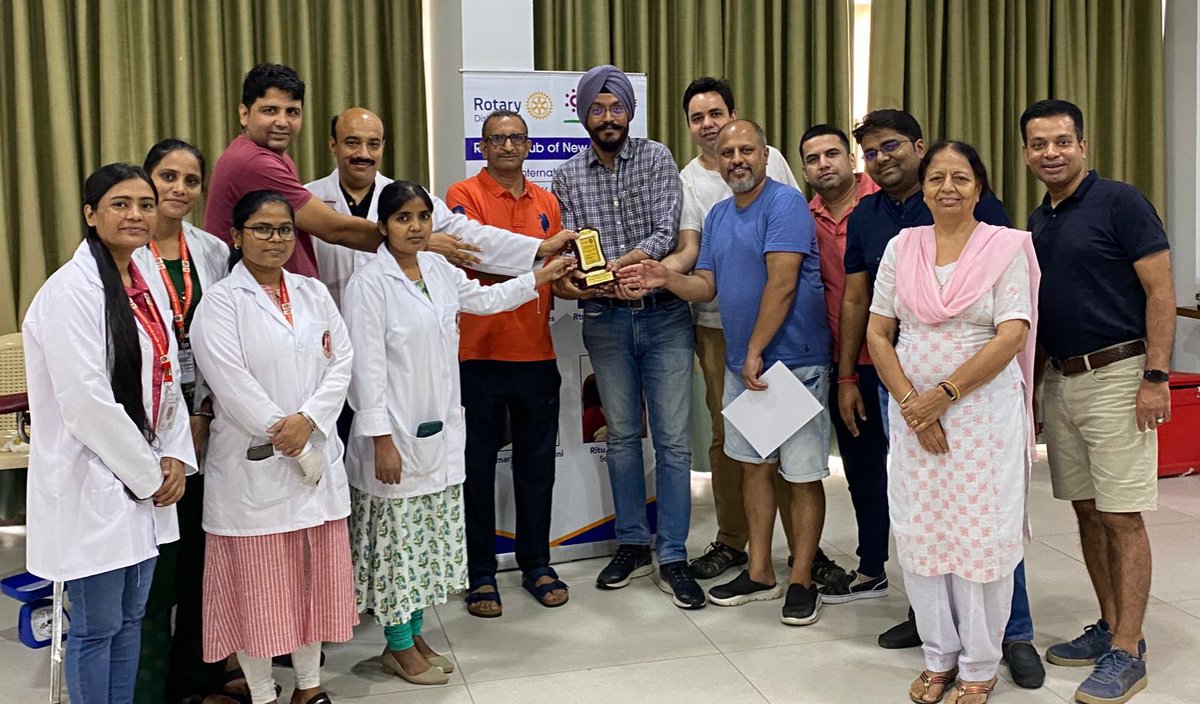 It was a delightful #BloodDonation camp with much gratitude to the residents of #EmaarPalmGardens and Club Members. We have been able to contribute more than 50 blood vials to #RotaryBloodBankGurgaon. 
#DonateBloodSaveLives
#ImagineRotary
#PeopleOfAction <a href="/RIDistrict3011/">Rotary District 3011</a>