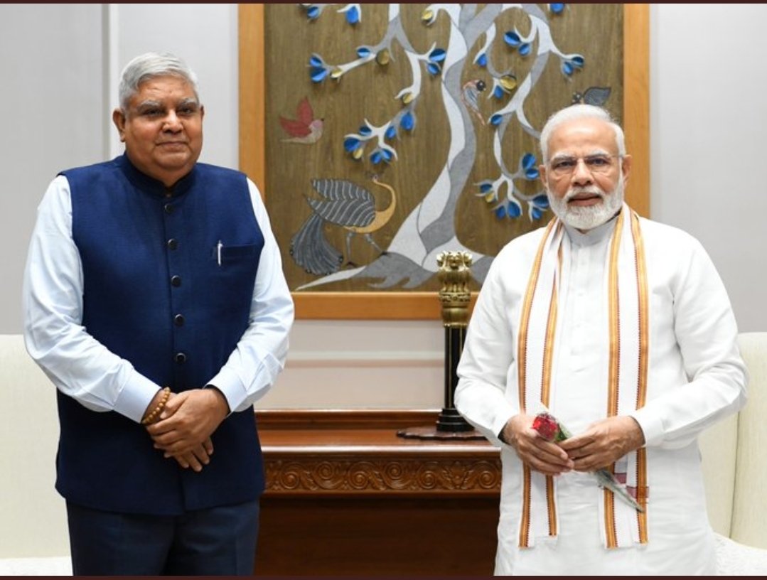 RNGaikwad3's tweet photo. Congratulations to Shri Jagdeep Dhankhar ji on being elected as the 14th Vice-President of India.
💐💐💐💐💐💐💐 https://t.co/hFKIWHVAs5
