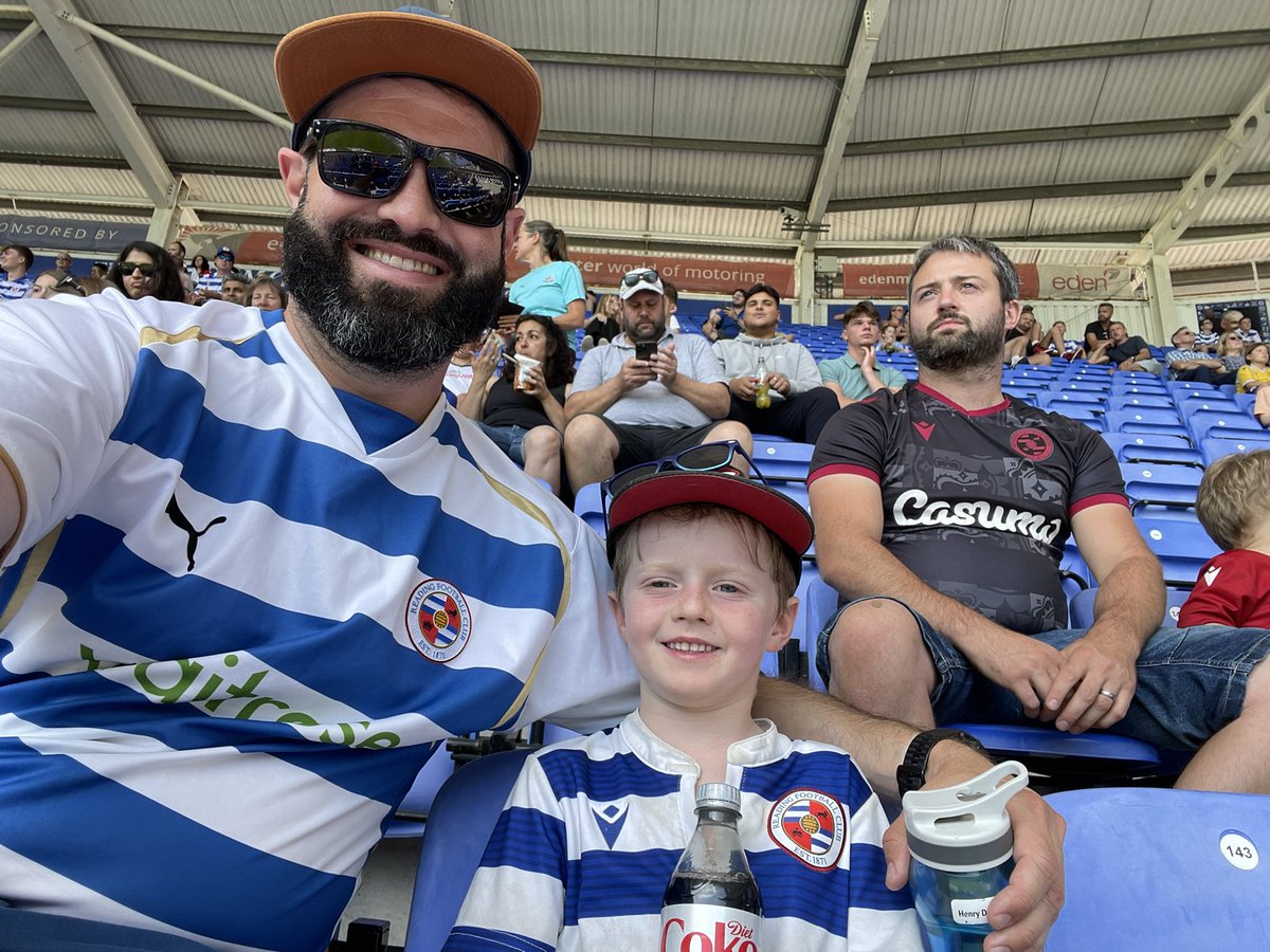 The boys first game as a #readingfc season ticket holder. C'mon URZ!