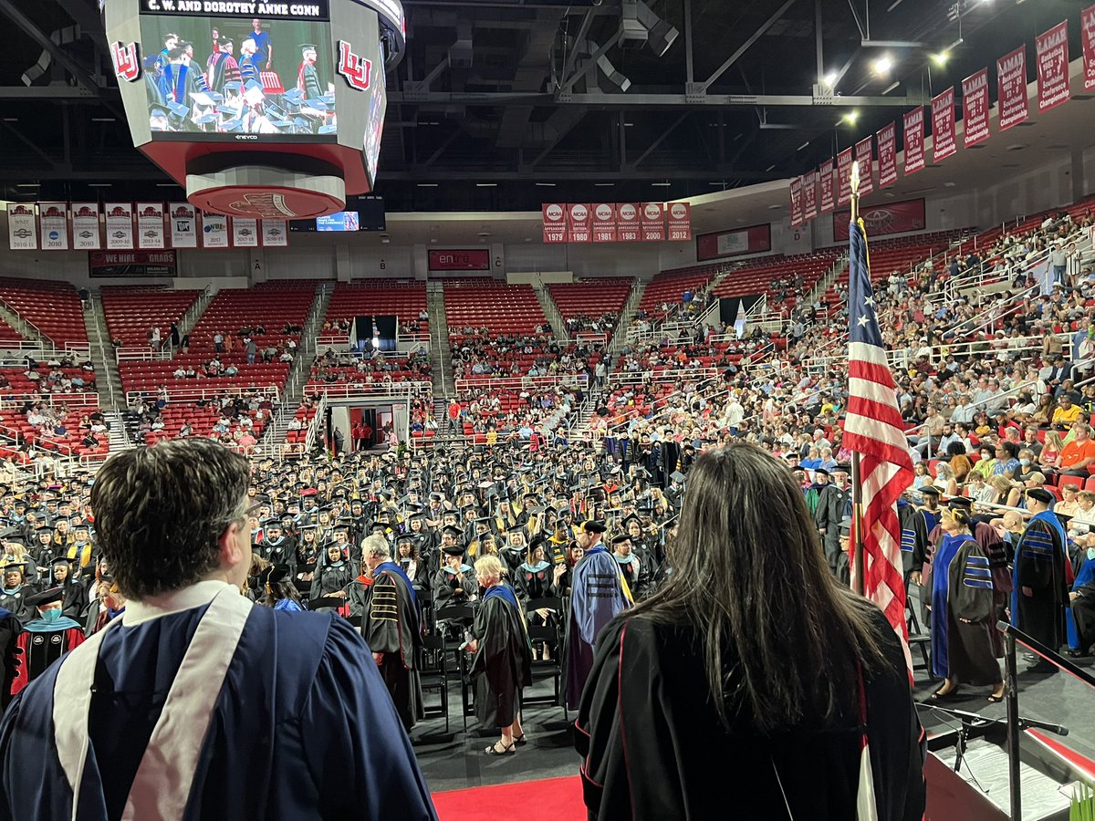 Graduates 🎓 , it’s happening now ;) #luproud #cardinalnation