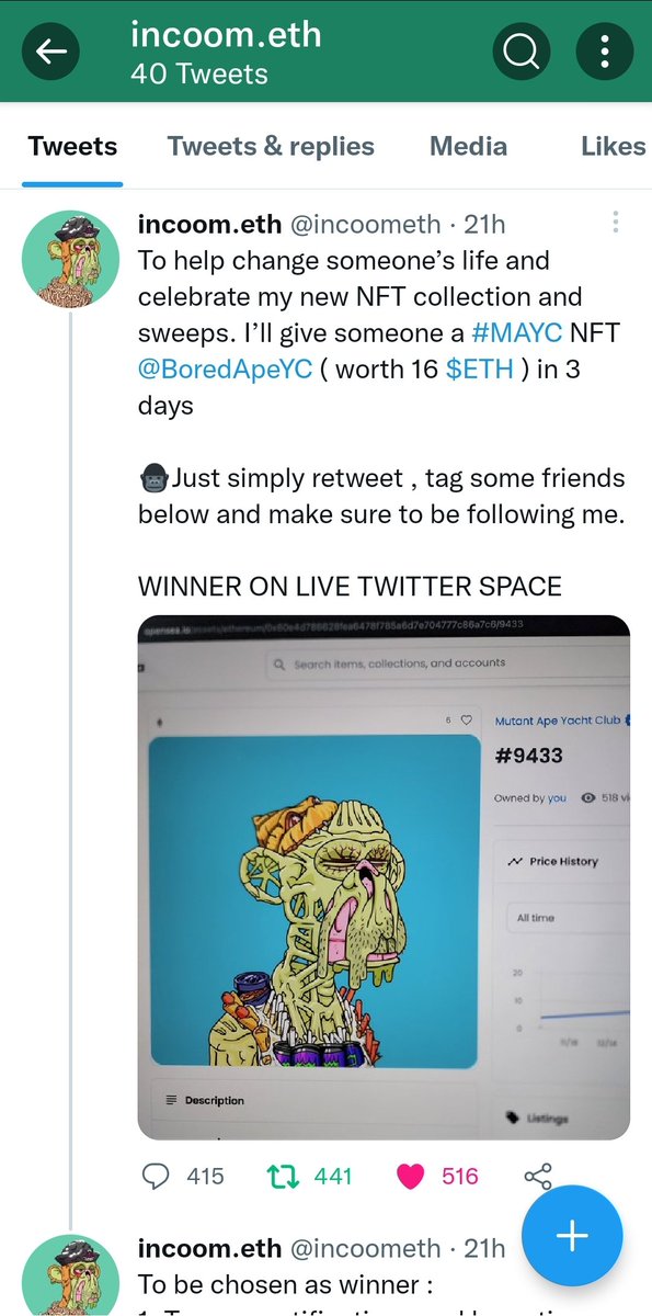 sideofwasabi's tweet photo. @incoometh Let's go! You're the man incoom.eth! 🔥🙏 https://t.co/lE78kTkKbx