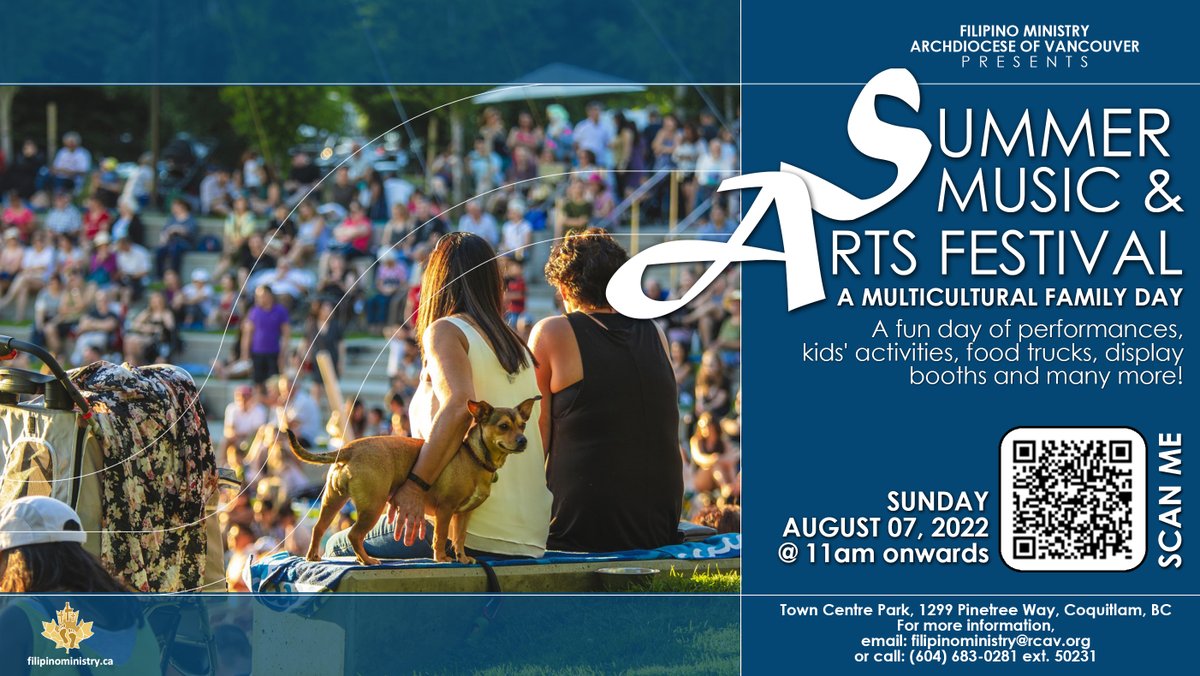 FilMinistry's tweet photo. Happening Tomorrow, August 7 at 11am. Join us for a day of music and arts. Brought to you by the Filipino Ministry. 
#Summer #summerfestival #filipino https://t.co/R5KziOyUxS