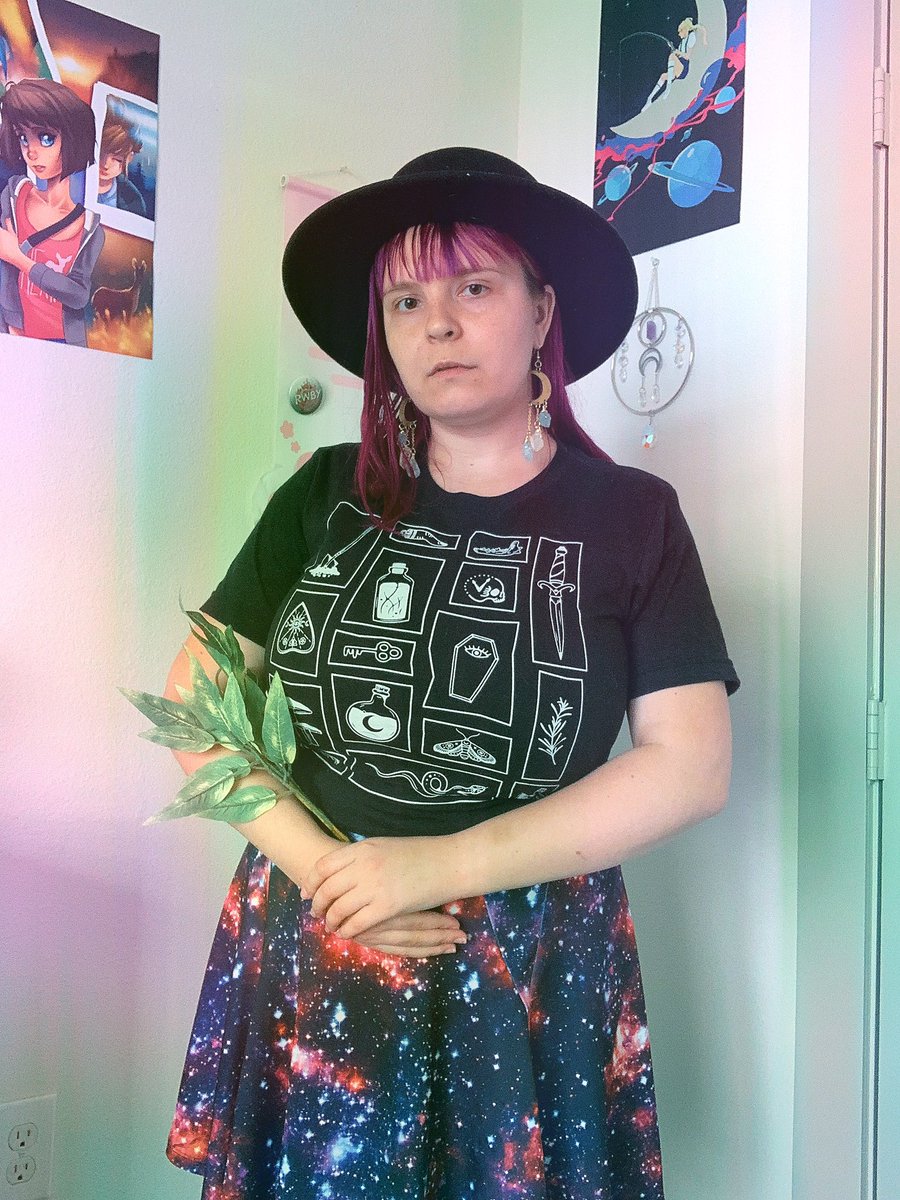 GetGladeline's tweet photo. Donโt mind me, Iโm just getting all my spell components ready before the moon rises tonight ๐ฎ๐ฟโจ
๐@30MorbidMinutes hosted by the lovely duo @ElyseWillems and @JessicaVasami ๐โฐ๏ธ๐ค๐ค
#OOTD #RTOOTD #witchcraft #vibes #crystal https://t.co/oKpRcECfgv