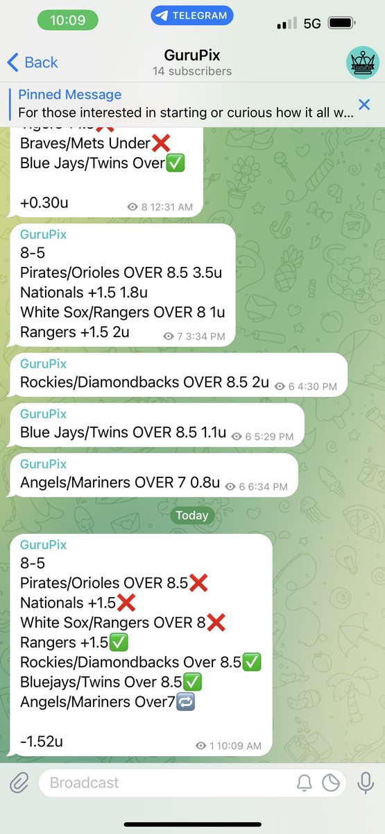 GuruPix_'s tweet photo. 8-5 Recap. Week total -2.42u, could this been our first modeling week ever?!?!? Probably not with the weekend still to go! Transparency, no we don’t win every day we invest for long term, proven growth. https://t.co/VJGjOId4aM