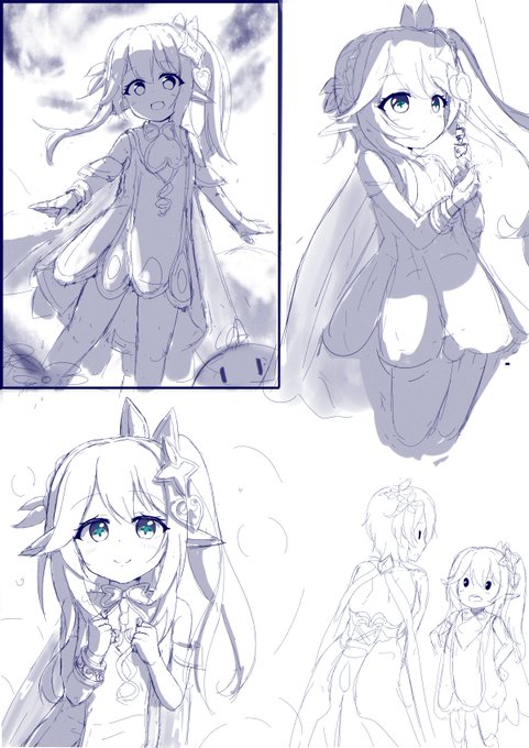 Dendro Archon
Kusanali/Nahida sketch~ ☺️☺️ 