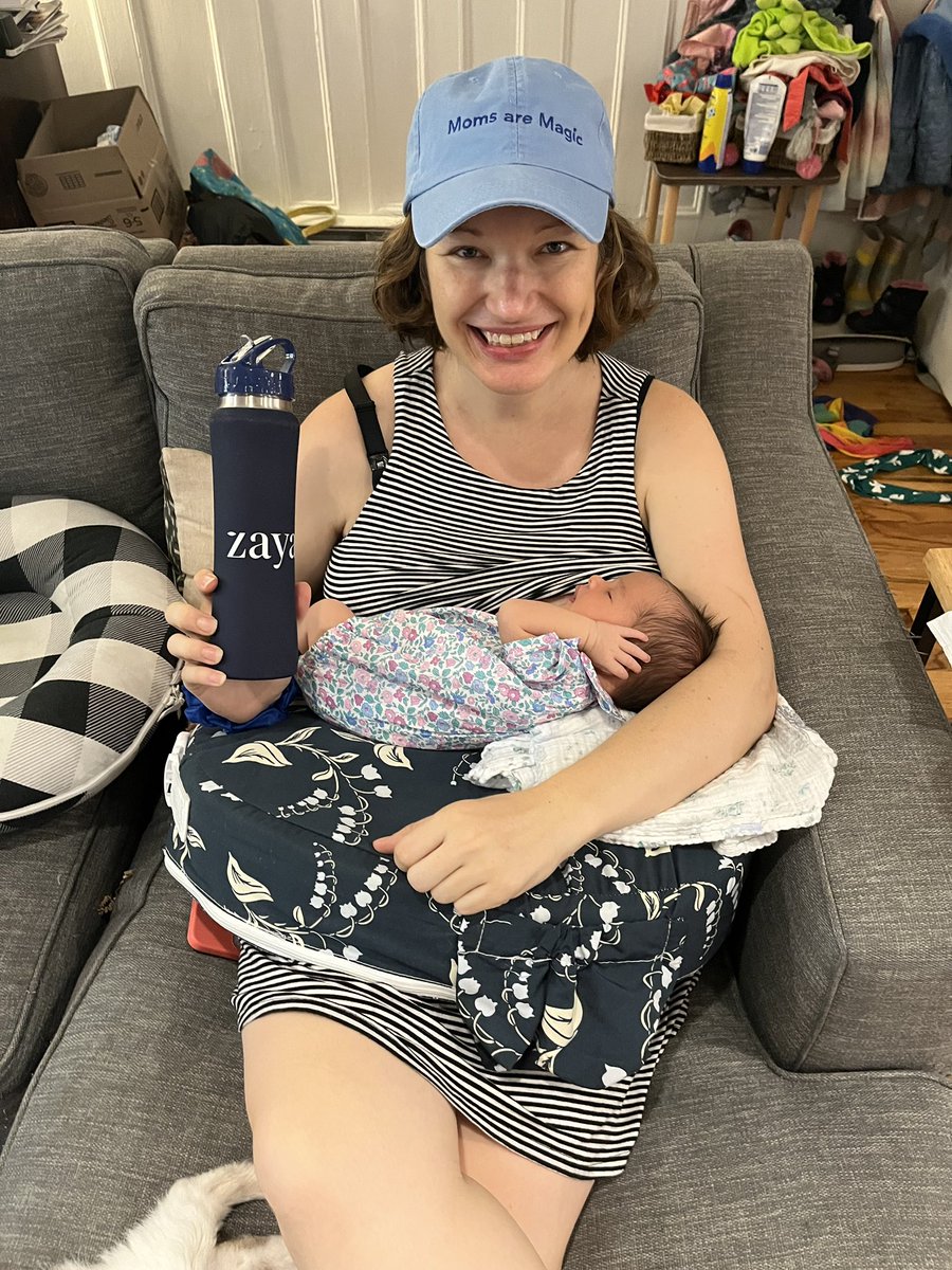 Special thanks to <a href="/LeoniRunge/">Leoni Runge</a> and the <a href="/Zaya_Care/">Zaya Care</a> team for setting me up for success with this great care package! 

✅ Hat
✅ Water bottle 
✅ Scrunchies 

All of the essentials for postpartum mom-ing like a pro. 🤰🍼🦹‍♀️