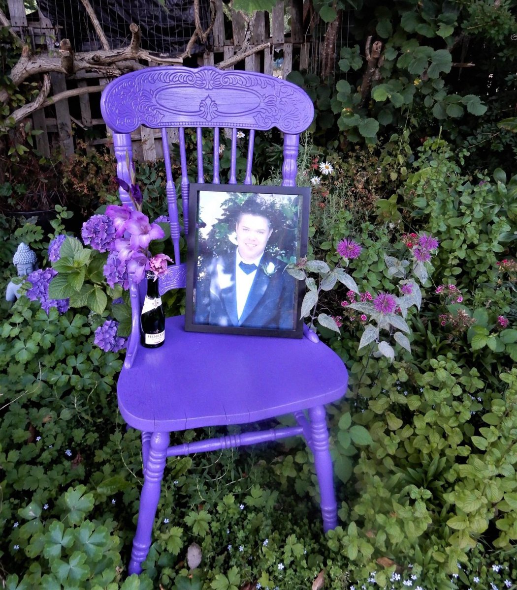 August represents Overdose Awareness for families who have lost loved ones to the #toxicdrugsupply

In memory of Sean Robert Treloar
Dec 15/88 - May 6/16..Forever loved, Forever Missed 💔 your mom Darlana

#purplechaircampaign
#SafeSupplyNow
#deadpeoplecantrecover
#seanmattered