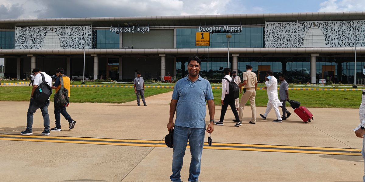 sushmitnath's tweet photo. Proud that my hometown Deoghar boasts of an airport of it's own now. https://t.co/5RrbYbERSC
