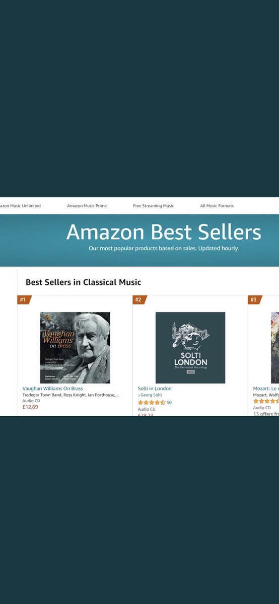 TredegarBand's tweet photo. #1 on the @amazon best sellers chart! 😍😍😍😍 https://t.co/B8iGePyBer