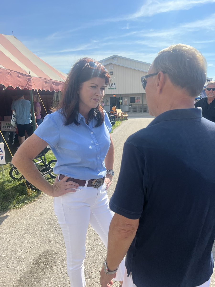 RebeccaforReal's tweet photo. Voters at the Ozaukee County Fair need leadership to protect the ballot box, take back our streets, and empower parents! #TakeBackWI https://t.co/TAgEMYkk7a