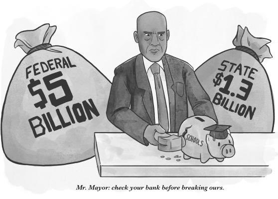 MOREcaucusUFT's tweet photo. Did every reporter wake up today and forget about the $6 billion+ in federal &amp; state funds that have to be spent by 2025? 🤔 https://t.co/W1SNADeYO4