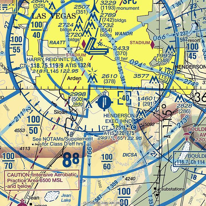 airport charts on Twitter "Sectional for Henderson Executive Airport