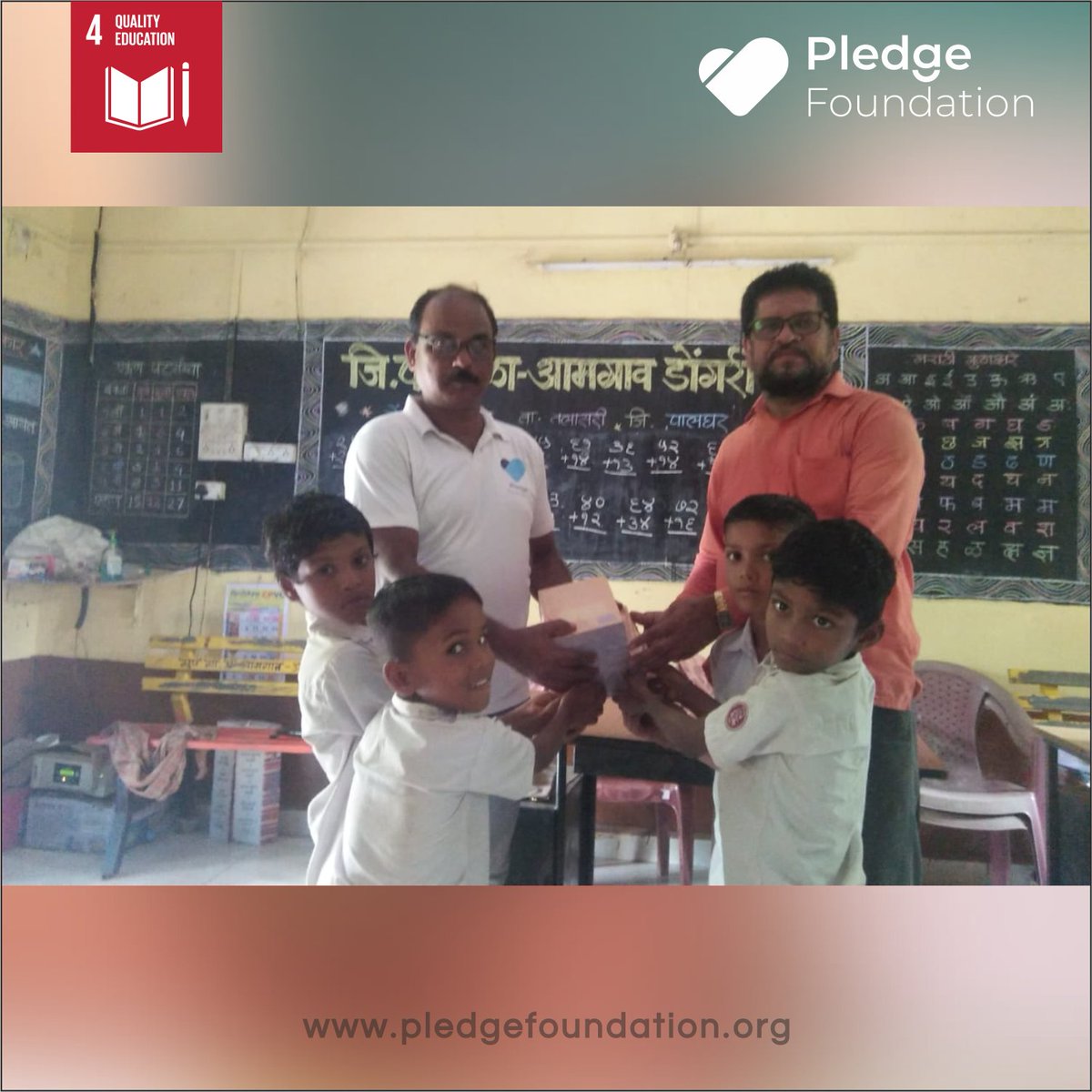 PledgeFoundatio's tweet image. Pledge Foundation's Project Saksham.
#LetsPledge #ProjectSaksham #PledgeFoundation
.
Follow us: @PledgeFoundatio 
.
#education #educational #educationmatters #educationforall #educationalresources #educationalbooks #educationalactivities #ngo #ngoindia #school