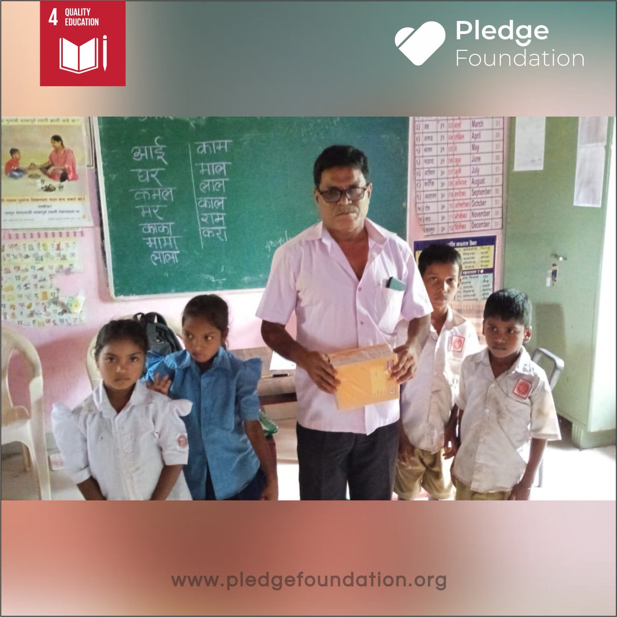 PledgeFoundatio's tweet image. Pledge Foundation's Project Saksham.
#LetsPledge #ProjectSaksham #PledgeFoundation
.
Follow us: @PledgeFoundatio 
.
#education #educational #educationmatters #educationforall #educationalresources #educationalbooks #educationalactivities #ngo #ngoindia #school