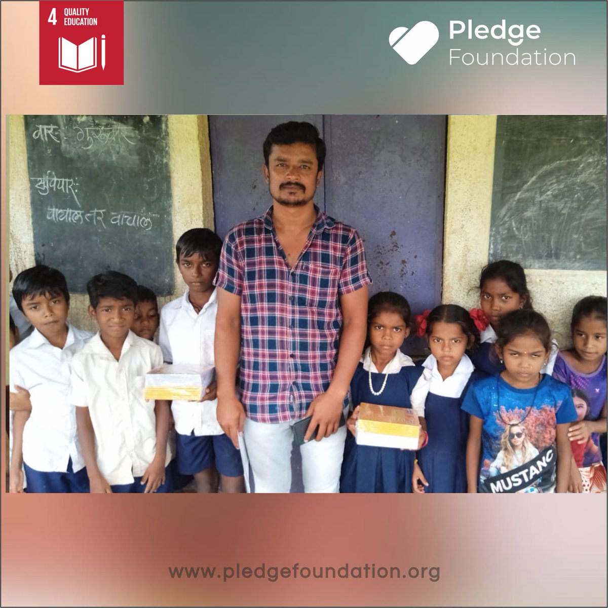 PledgeFoundatio's tweet image. Pledge Foundation's Project Saksham.
#LetsPledge #ProjectSaksham #PledgeFoundation
.
Follow us: @PledgeFoundatio 
.
#education #educational #educationmatters #educationforall #educationalresources #educationalbooks #educationalactivities #ngo #ngoindia #school