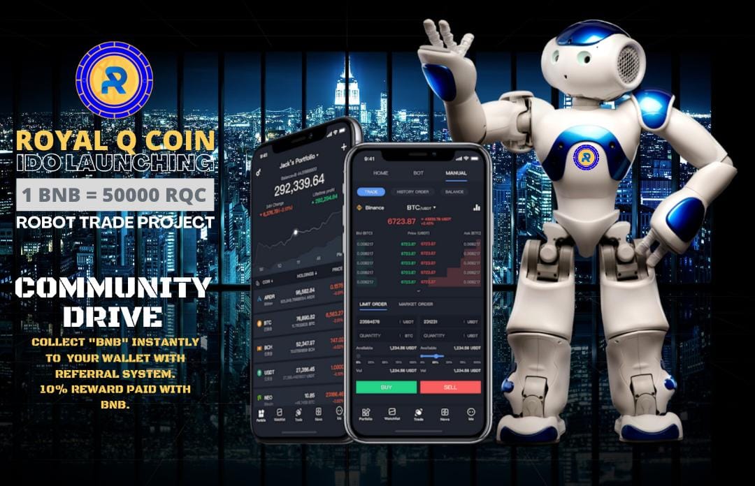 🎊ANNOUNCEMENT🎊

We are pleased to announce that RoyalQ coin will launch IDO in the next few days.
 
🏃It’s almost time!
 
👇Follow us and get the latest news!
 
🥳Are you ready?
#RobotTrade #cryptocurrencies #ido
#cryptotrade #profit
t.me/royalq_coin