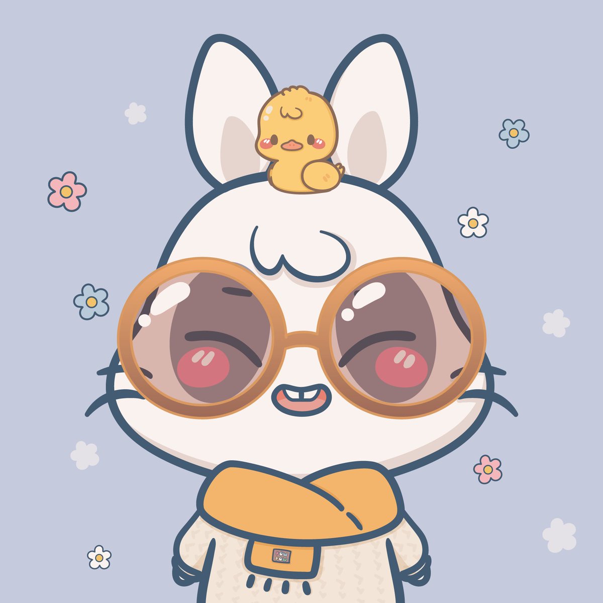 Super happy with my cutie PowPow 🥹🐰 
All I can say is "Awwwwwww ~~~" after I refreshed metadata earlier today ❤️‍🔥😭

Thank you so much <a href="/planetgugu/">Gugu🌙</a> <a href="/PowPowNFT/">PowPow Originals 🌸</a> 🥕✨