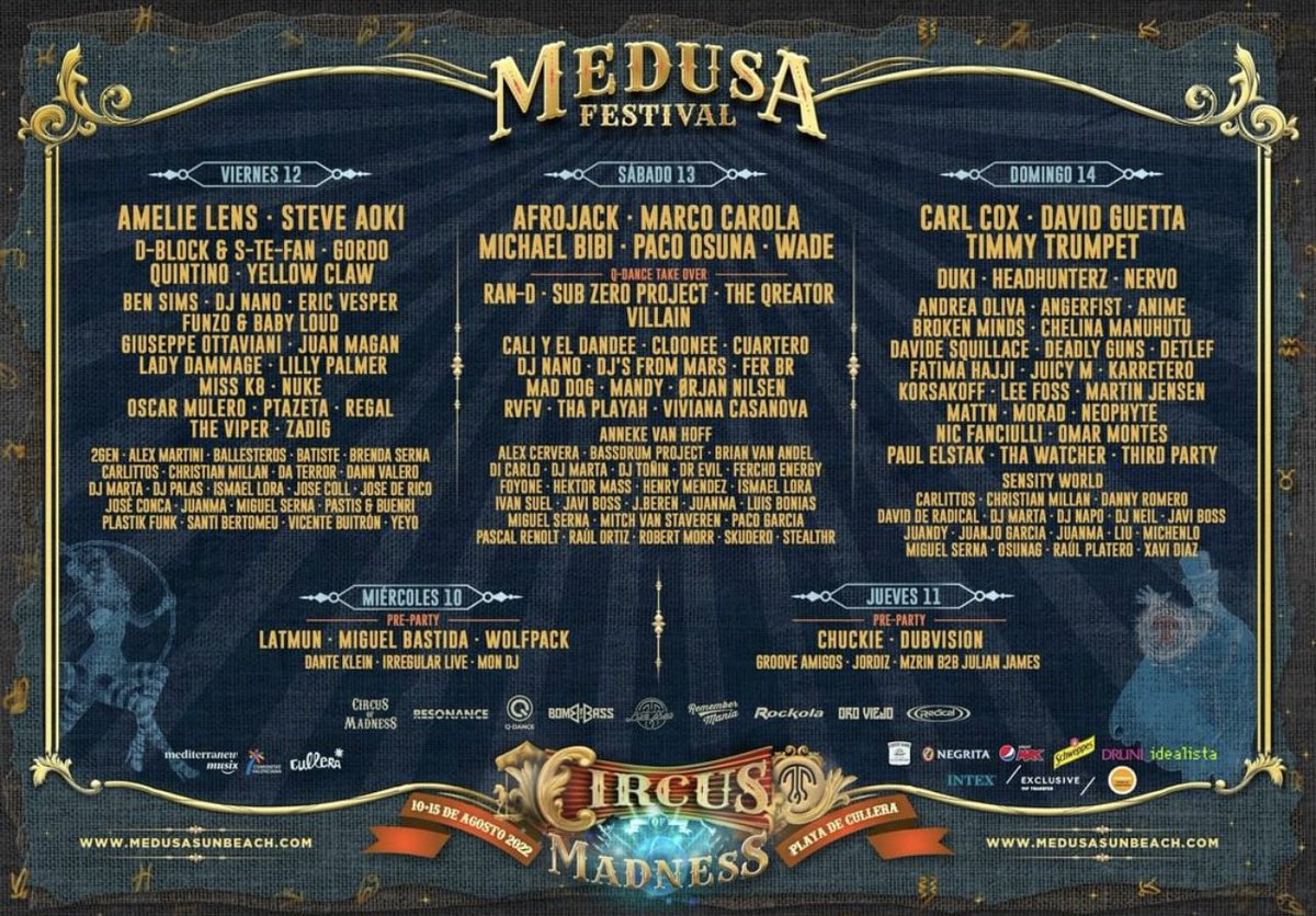 KFelipeCarrillo's tweet photo. Vendo urgentemente mis dos entradas General Plus para el #MedusaFestival en Cullera a €200 total.62€ más baratas de la venta oficial. No podremos asistir. DM para más información. ¡RT por favor! #medusafestival #Medusa #Cullera @davidguetta #Valencia @Medusa_festival https://t.co/MByPYRa1MS