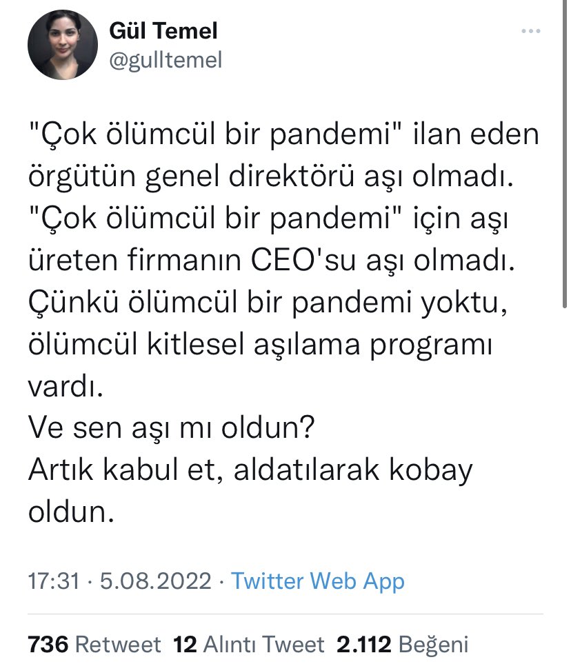 qujunil's tweet photo. Aslında çok basit bir Google aramasında bile söylediği her şeyin yalan olduğu ortaya çıkar ama 2 bin kişi buna gerek görmeden Twiti beğenmiş. Komplo teorileri insanlara net zevk veriyor. Ööle boş boş otururken bi anda kimsenin bilmediği bir şeyi çözmüş gibi hissediyorlar. https://t.co/3o9TztlHgV
