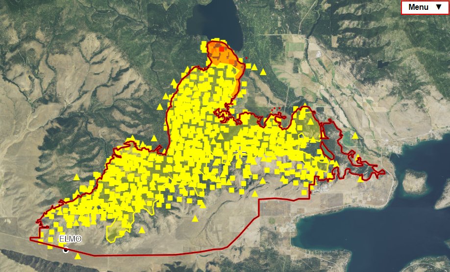 watydan's tweet photo. Most recent #Elmo2fire near Lake Mary Ronan I can find from #GISsurfer, not sure of the time frame: https://t.co/tAe52mCNHT