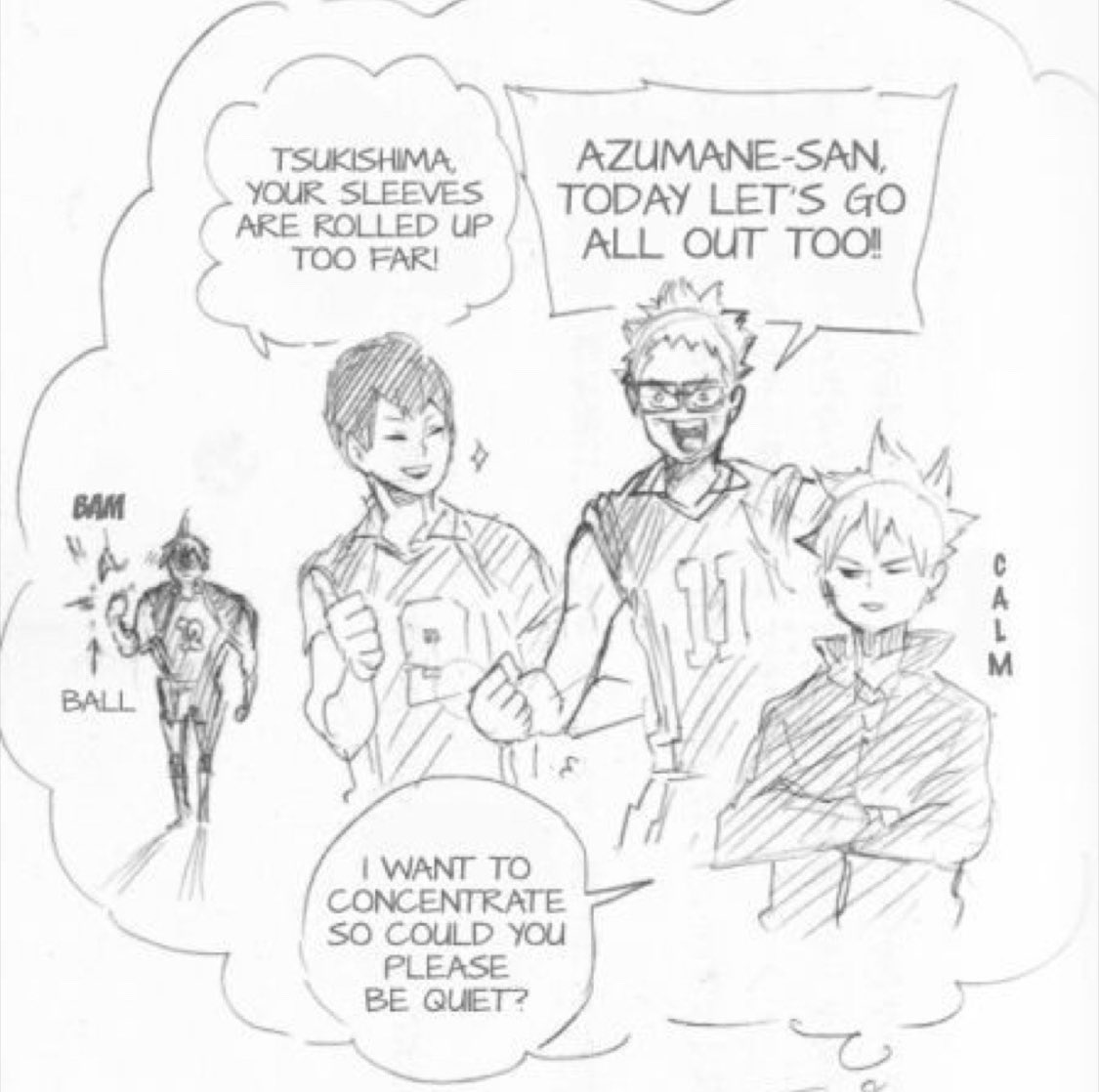 hourly karasuno first years tweet media