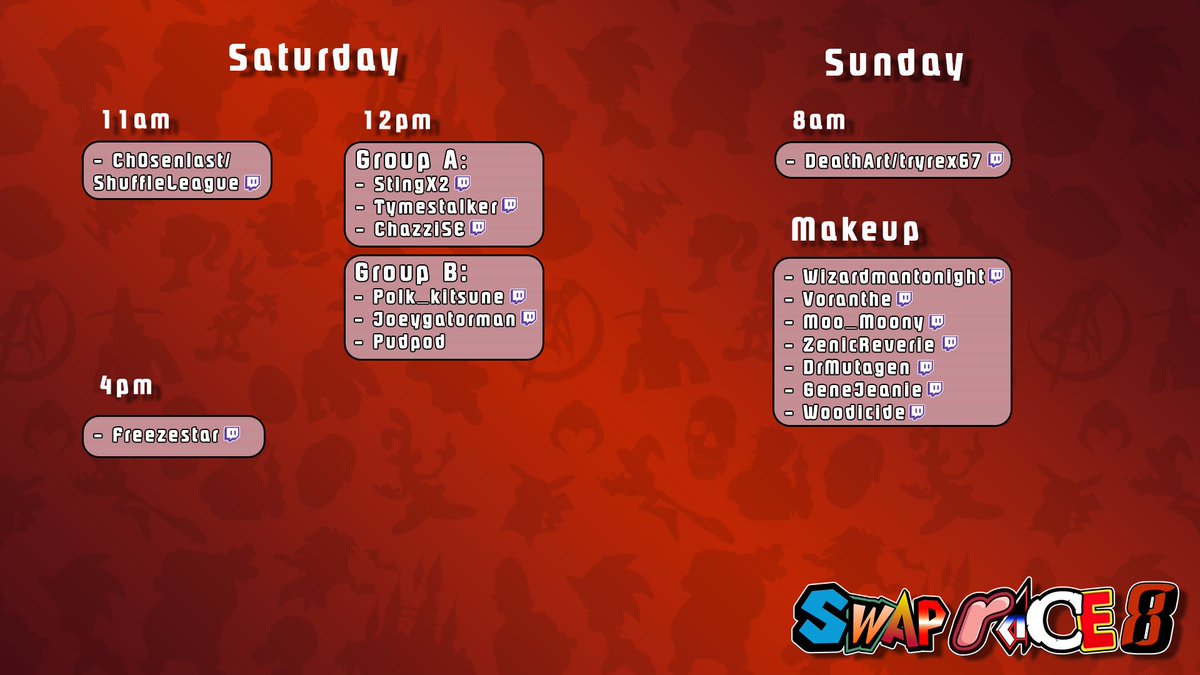 SwapRaceLeague's tweet photo. Swap Race 8 Starts Today, pregame show soon

https://t.co/iUkoe1A0YB
https://t.co/dPYTvWKieu https://t.co/7JPCvT3ZWr