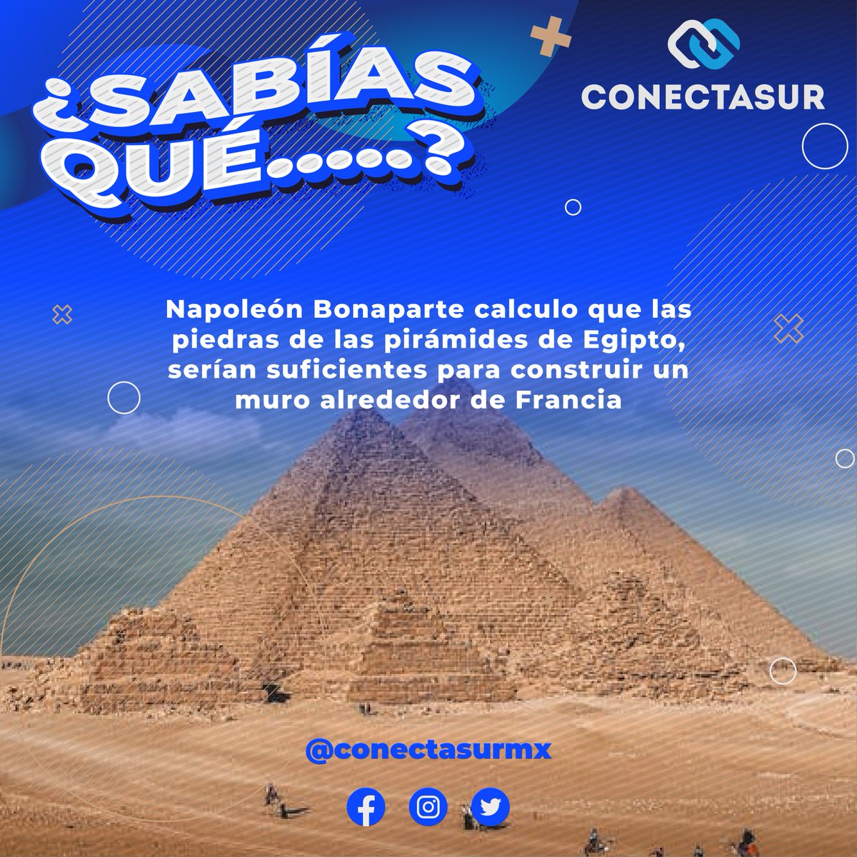 conectasurmx's tweet photo. ¡Woah! #sabiasque #conectasur #egipto https://t.co/wCY7VnkGro