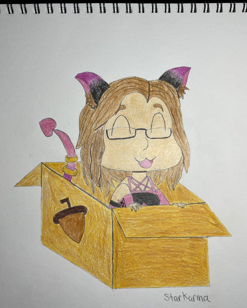 Karma_gaming82's tweet photo. Drew @radiant_ayumi being an adorable chibi in a box, nyaaaan!
#sketchart #artyummi https://t.co/qVdpoIIFVY