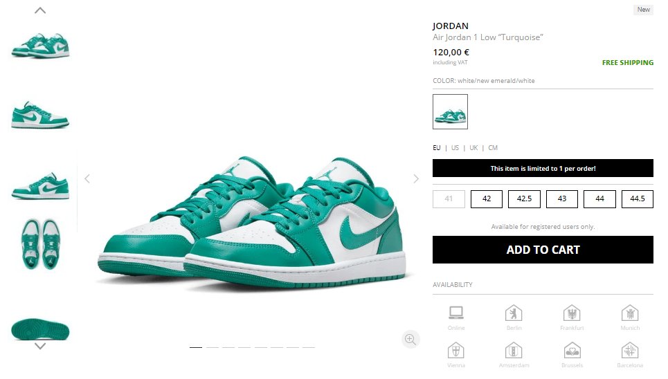 early sneaker release websites