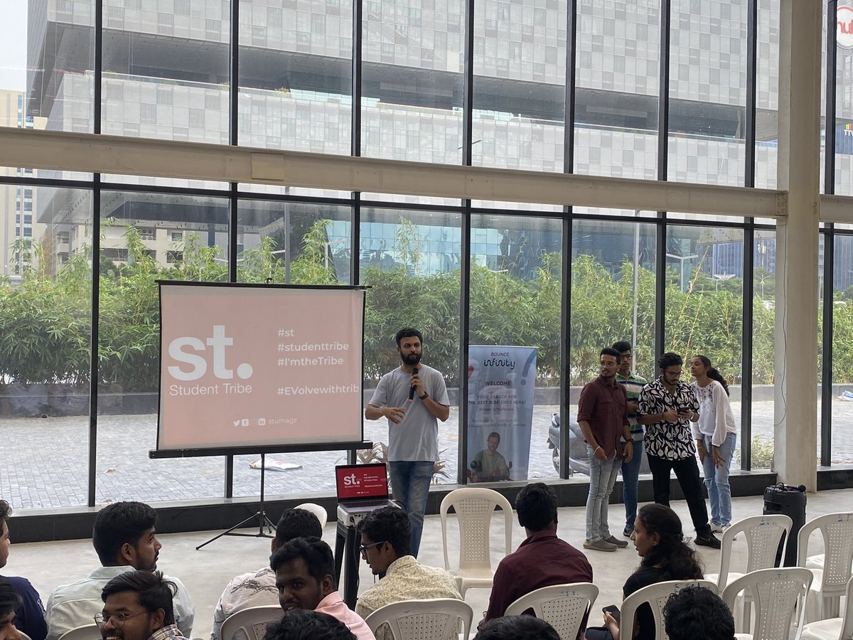 KTreveals's tweet photo. This was an another vibe though…. Getting different vibes every meet. Whole day was completely about EV’s. Connections hit little diff today. @charanfunda @Stumagz #EVolvewithtribe #studenttribe #imthetribe https://t.co/JNEOQ1w0Az