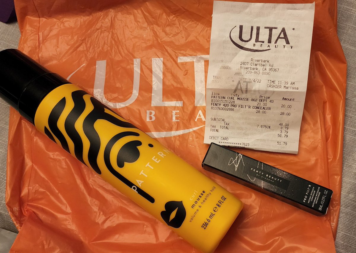 purpledd's tweet photo. You've lost several customers @ultabeauty 2407 Claribel Rd Riverbank,CA 95367 8/5/23 was poor customer service. The corporate office didn't care about the customer. Store is very discriminative against African-American women(special if your dark skin) returning all products!😡 https://t.co/OrJVDbLEX7