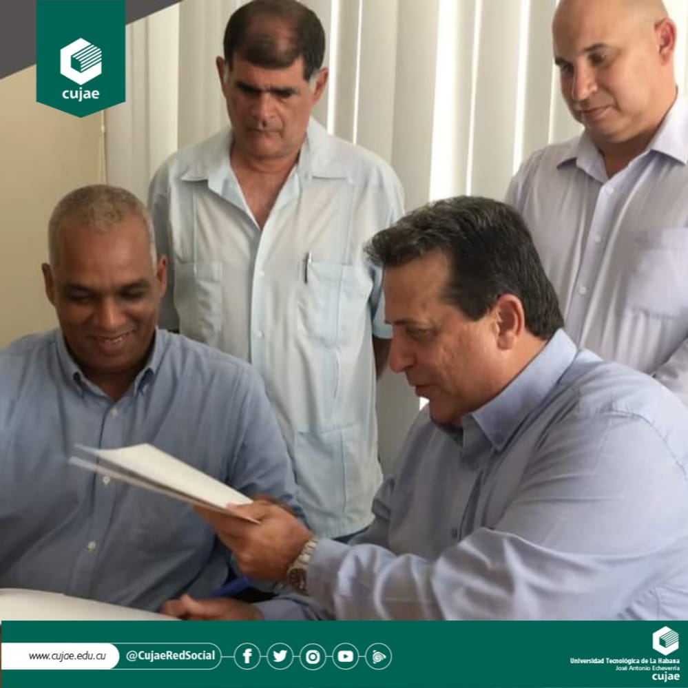 Fortelecimiento de la relación Universidad-Empresa con la firma del convenio de trabajo conjunto con <a href="/cuba_gamma/">Gamma_Cuba</a>. Este tiene como punto inicial el impacto del #SGestMan, un software para la gestión del mantenimiento, cuya génesis está en nuestra Universidad.#Cujae #Cuba <a href="/CubaMES/">MES</a>