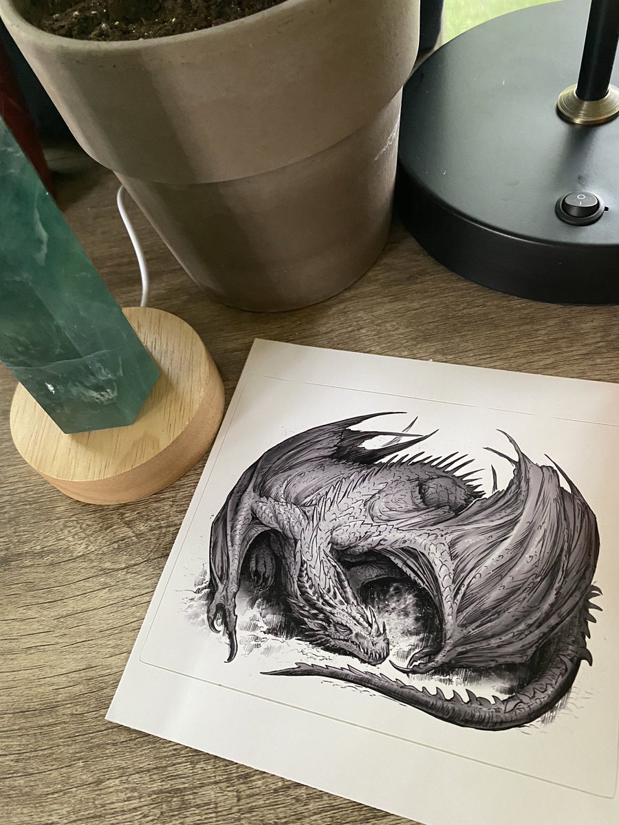 jdugdaleauthor's tweet photo. A first look at the chapter header art for ‘The Tidings of Misfits’ ✨🐉 who doesn’t love a cool looking dragon?

Because he’s so cool, you can buy him in various ways on redbubble. https://t.co/se3FIM0Yrg