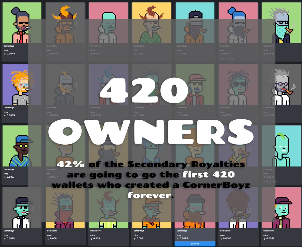 Corn3rBoyz's tweet photo. Hey first 420 Stoner Owners 🔥

This is yours https://t.co/4JJXxDjk8A

 Drop your #ETH wallet - don’t ask why!

1⃣Follow
2⃣RT 
3⃣Like 

#NFT #NFTs #NFTGiveaway #NFTGiveaways #CannabisCommunity https://t.co/taxK0yt1hG