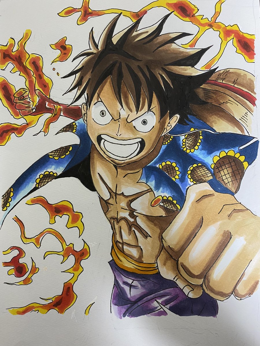 تويتر ヨウ على تويتر ルフィ Onepiece ルフィ ワンピース 模写 イラスト コピック T Co 8nnxbzgjgk