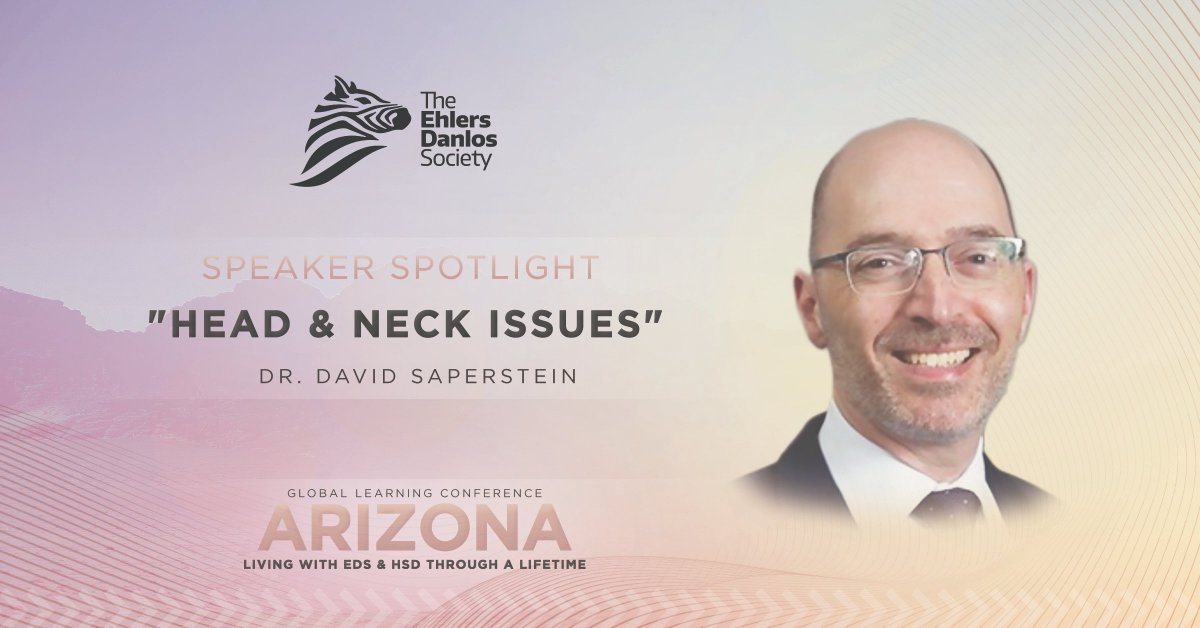 TheEDSociety's tweet photo. As we move into the final day of the #GLC2022, we welcome our first speaker of the day, Dr. David Saperstein from @complexneuro who is speaking about head and neck concerns in #EhlersDanlosSyndrome and #HypermobilitySpectrumDisorder. https://t.co/HdAboODoIh