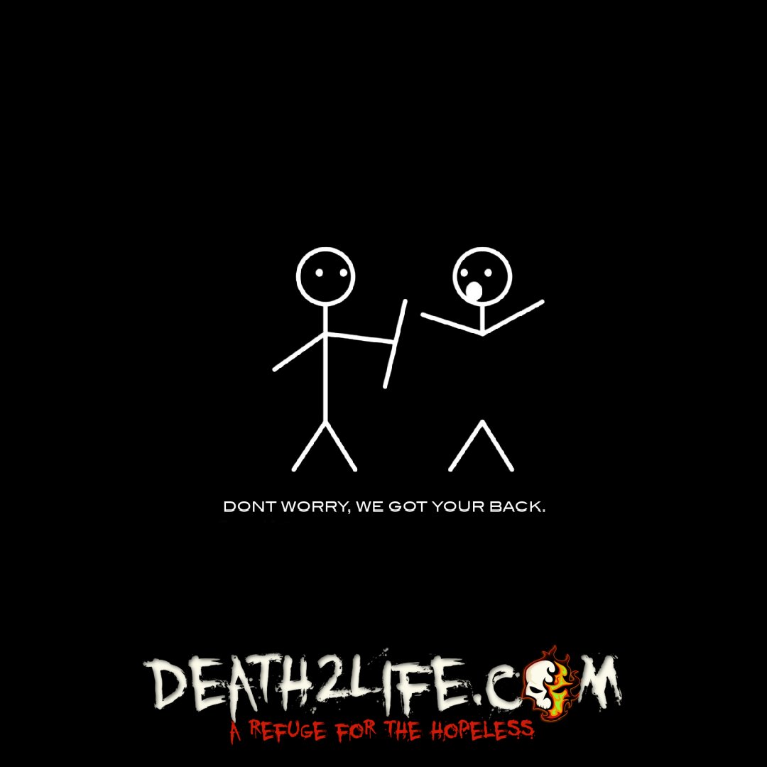 Official_D2L's tweet photo. Yes, we do. ππ€
#saturdayselfie
#death2life #depressed #depressionawareness #ptsd #depression #suicideprevention #imd2l #mentalhealthawareness #urnotalone #youarenotalone #suicide #mentalhealth #truth #wegotyourback https://t.co/0AvCQR04Wk