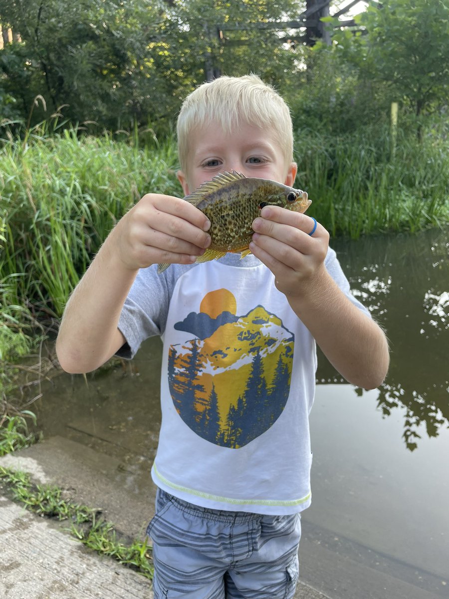Kids had a fishing derby this morning. All had fun and caught a few. @anglertungsten #fishing #fishinglife