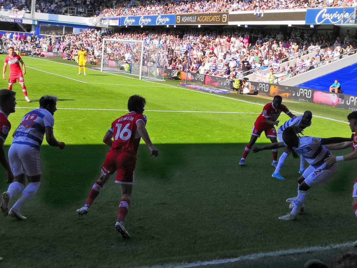 KrisGriffiths's tweet photo. And breathe! It's finished 3-2 here at Loftus Road, and was all happening in front of my seat at the end ⚽ #QPRMID https://t.co/ixBe8WIrkp