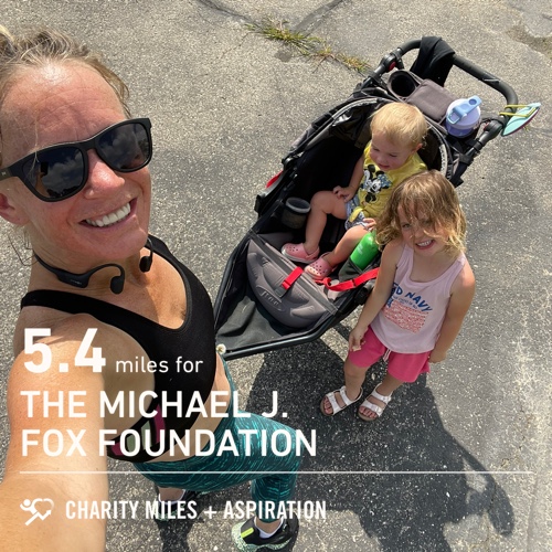 MKKegler's tweet photo. 5.4 @CharityMiles for @MichaelJFoxOrg. https://t.co/BW8lbJv2hx