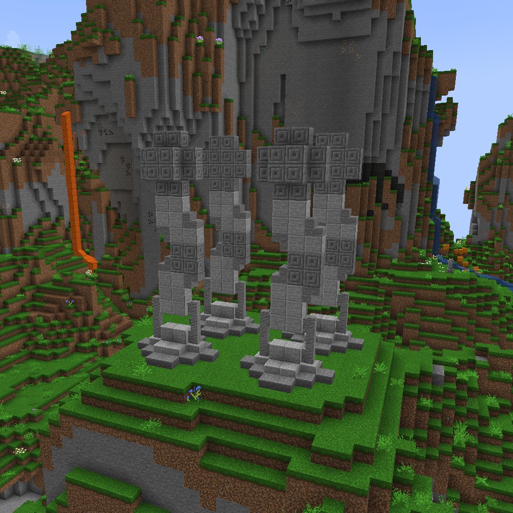 Devilish_QT's tweet photo. Star Wars AT AT Walker iron farm coming right up! The legs and feet are done. Now on to the big body/booty.
#Minecraft #StarWars #GrandmaGamer #Avomance #Nerdvana #Derptopia #OldLadyDerping #MinecraftBuilds #MinecraftSMP https://t.co/kLOqc226b5